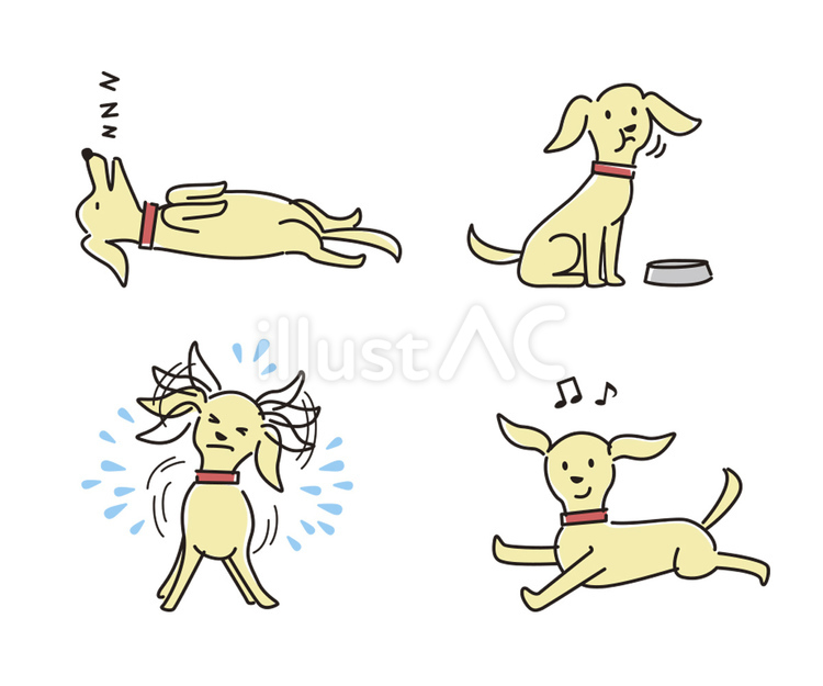Animal_DOG_06 犬,動物,尻尾のイラスト素材