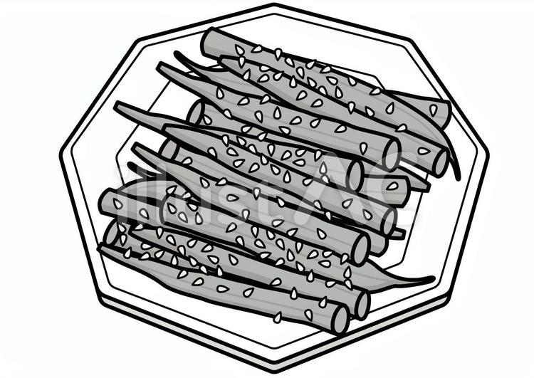 さやえんどうの胡麻和え-2cイラスト - No: 22596297／無料イラスト/フリー素材なら「イラストAC」