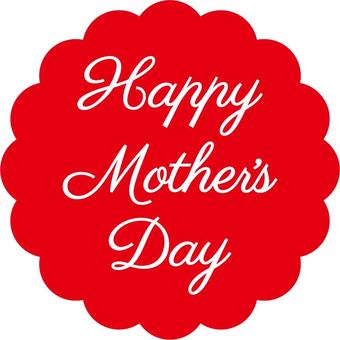 Mother's Day logo red, , JPG, PNG and AI