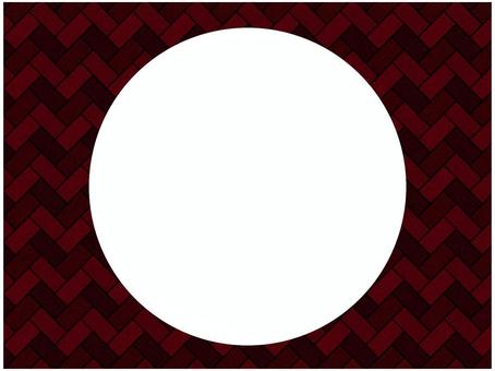 檜垣模様のフレ−ム 檜垣模様,フレ−ム,ポストカード,メッセージカード,柄,パターン,和風,和柄,檜垣,えんじ色のイラスト素材