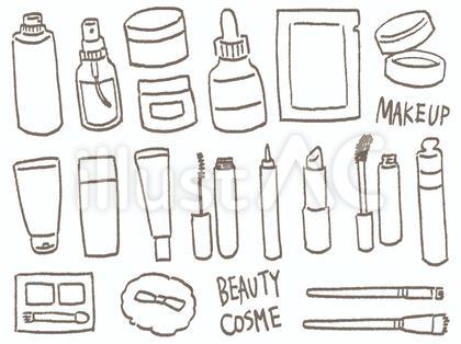 手書きコスメA ブラウン