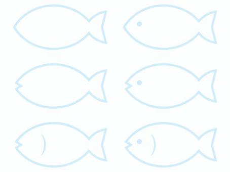 Fish icon set, , JPG and PNG