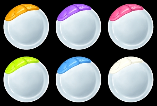 円形の空のお菓子容器 容器,ケース,入れ物,プラスチック,空きのイラスト素材