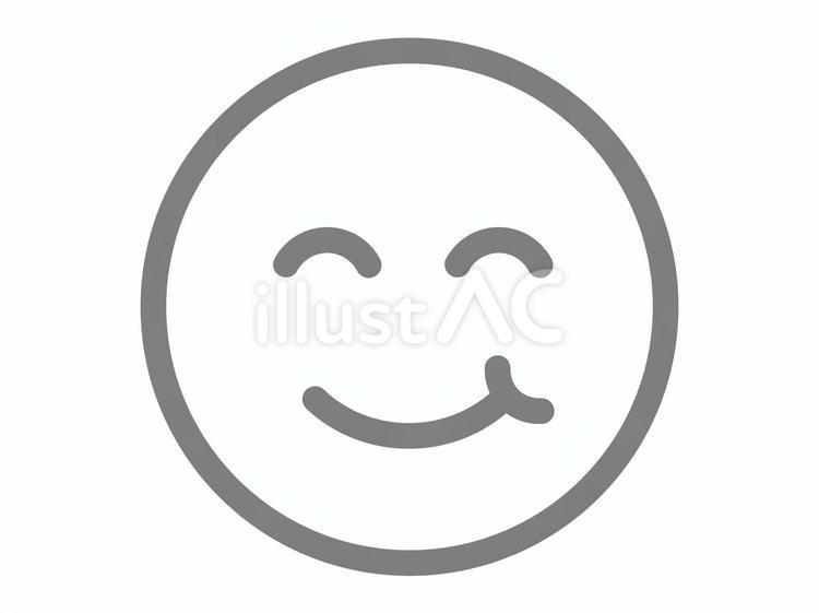 おいしい顔のマーク（食いしん坊アイコン） おいしい,顔,アイコンのイラスト素材