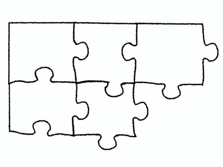 パズル パズル,線,ゲーム,模様,組み合わせ,はめ込み,pop調,手描き,挿絵,ワンポイントのイラスト素材