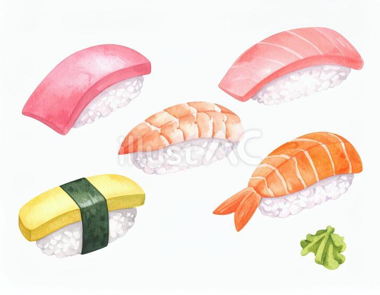 お寿司 お寿司,おすし,日本のイラスト素材