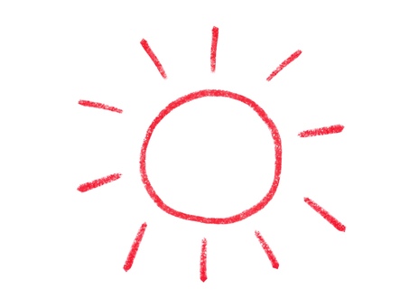 クレヨン風の太陽 クレヨン風の太陽 クレヨン,ラフ,落書き,太陽,晴れ,アイコン,手書き,絵日記,天気,装飾のイラスト素材