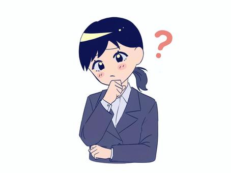 Thinking woman color wearing a suit, JPG and PNG Thinking woman color wearing a suit, , JPG and PNG