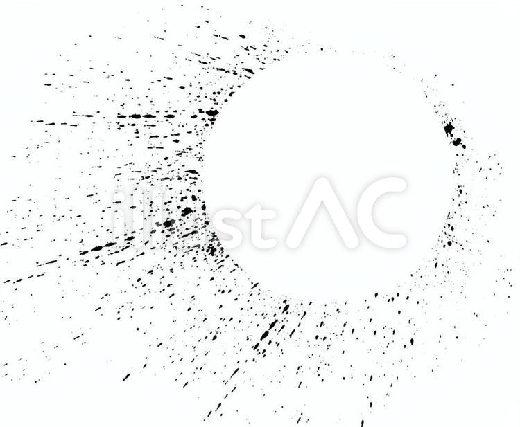 丸しぶき4 しぶき,かすれ,筆のイラスト素材