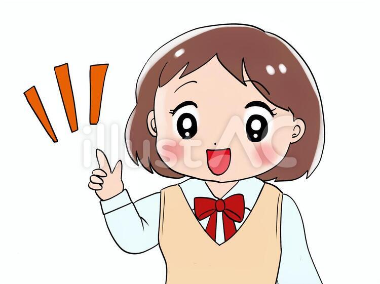 高校生アイデアを出す１ 高校生,アイデア,提案のイラスト素材