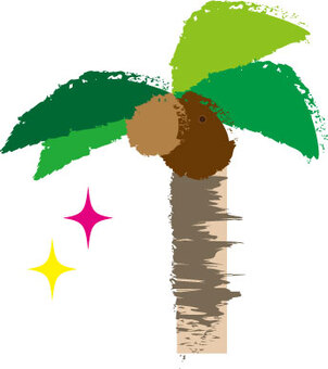 ヤシ ヤシ ヤシ,木,夏のイラスト素材
