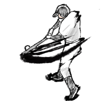 漫画風のバッティングイラスト 漫画風のバッティングイラスト 野球,ベースボール,プロ野球,高校野球,メジャー,スポーツ,試合,甲子園,選手,素材のイラスト素材