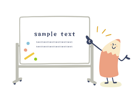 PEN（ホワイトボード）フレーム 文房具,ペン,勉強,ホワイトボード,教室,教える,タイトル,枠,見出し,鉛筆のイラスト素材