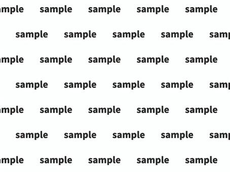 透かし文字sampleドットライン　黒横 サンプル,見本,文字,黒,ゴシック体,たくさん,並んだ,ドット,全面,一面のイラスト素材