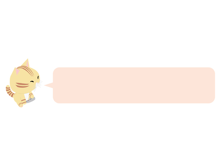 ゲーム_猫 ゲーム,猫,ちゃとら,動物,かわいい,コントローラー,吹き出しのイラスト素材