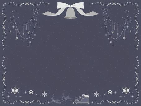 クリスマスに使えるフレーム背景46