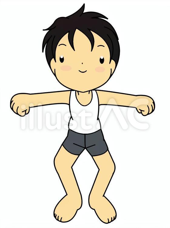 体操男子 男性,男子,男の子のイラスト素材