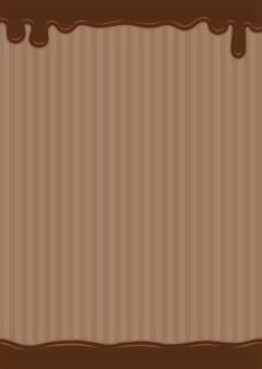 チョコレートとストライプ柄の背景素材04 チョコレートとストライプ柄の背景素材04 バレンタイン,背景,フレーム,チョコレート,チョコ,バレンタインデー,溶けた,パターン,手描き,おしゃれのイラスト素材