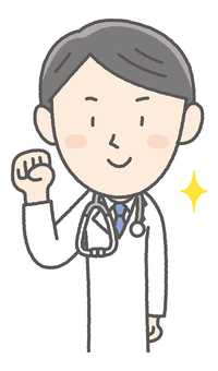 Doctor _ Male _ Guts pose, people, work, youth, JPG, PNG and AI