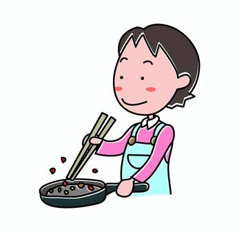 People who cook, mom, cooking, cuisine, JPG