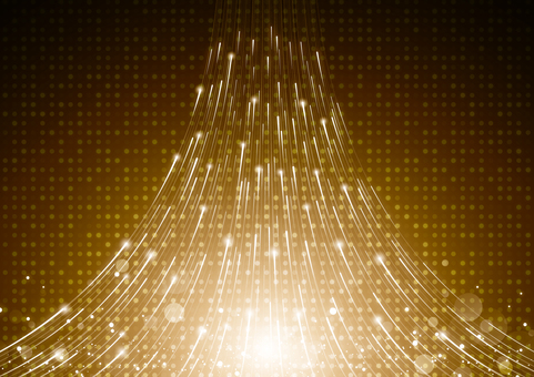 デジタルな光の通信技術のイメージ素材 デジタルな光の通信技術のイメージ素材 デジタル,サイバー,ライン,ファイバー,光,パーティクル,ドット,テクノロジー,スタイリッシュ,ゴールドのイラスト素材