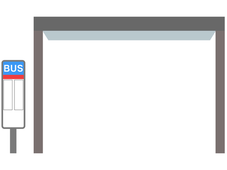 Illustration of a bus stop, bus stop, stop, a stand, JPG, PNG and AI