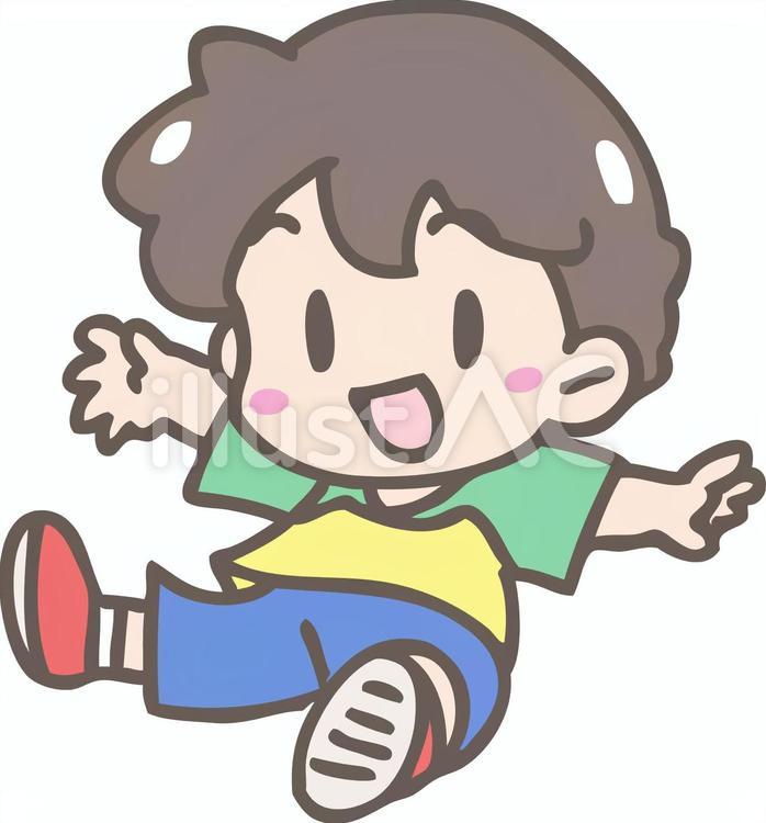 飛ぶ(男の子) 浮かぶ,ふわふわ,飛ぶのイラスト素材