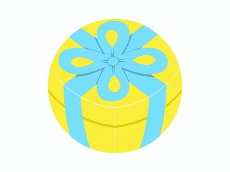 まんまるプレゼントボックス（黄）