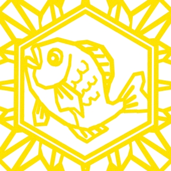 シームレスなモザイク　鯛　o  鯛,めで鯛,縁起物,魚,慶事,和風,伝統,正月,寿,引出物のイラスト素材