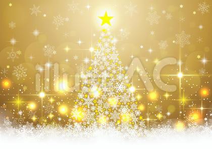 キラキラ光り輝くクリスマスツリー