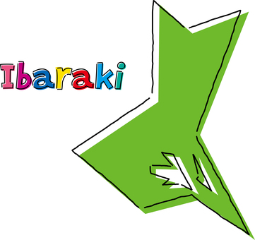 茨城　手描き風のシンプルな線画の地図  茨城,県,都道府県,手描き,フリーハンド,地域,地方,地図,ラフ,シンプルのイラスト素材