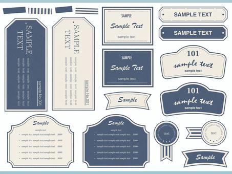 simple frame set navy, frame, frame, headline, JPG, PNG and AI