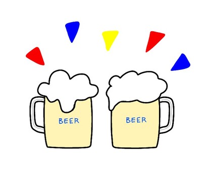 Illustration, beer, a mug, cheers, JPG and PNG