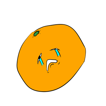 泣き顔のみかん みかん,泣き顔,表情,フルーツ,シンプルのイラスト素材