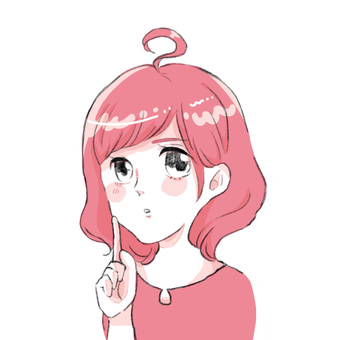 前髪センター分けイラスト No 190 無料イラストなら イラストac