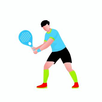 テニス 012 テニス,テニス選手,スポーツ,ラケット,ボール,男性,運動,スイング,試合,プレーヤーのイラスト素材