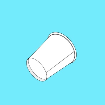 紙コップ 紙コップ,食器,コップ,紙,テイクアウト,白,モノクロ,漫画のイラスト素材