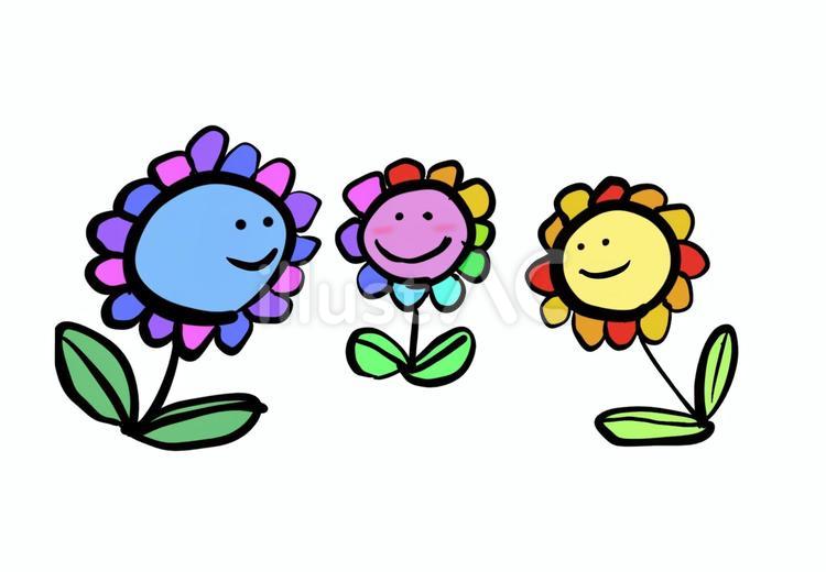 花の家族 花,家族,楽しいのイラスト素材