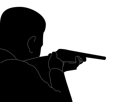 狙撃手 狙撃手,ライフル,猟銃,銃,狩猟,狩り,ハンター,猟友会,狙う,狙撃のイラスト素材