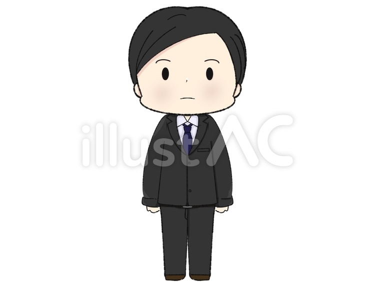 社会人　単体　イラスト 社会人,会社員,就活のイラスト素材