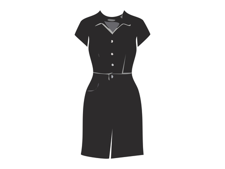 シルエット【服】10 服,コート,衣服,洋服,アパレル,ファッション,素材,シルエット,かげ,影絵のイラスト素材