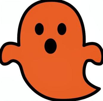 ハロウィンのオレンジのお化けです。