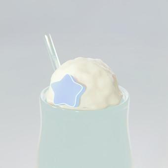 クリームソーダ クリームソーダ,喫茶店,かわいい,飲み物,スイーツのイラスト素材