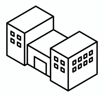 建物 建物,施設,建築,アイコン,物件,住宅,不動産,アイソメトリック,立体,黒のイラスト素材