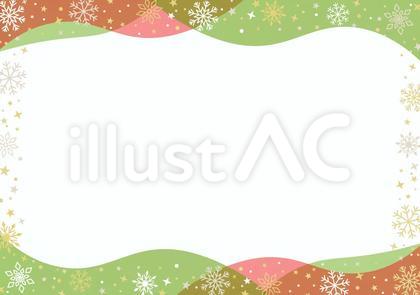 クリスマスのお洒落なフレーム