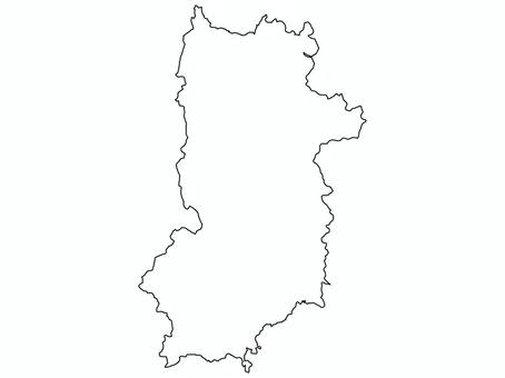 白地図／奈良県 奈良県,白地図,地図,マップ,形,白図,白黒のイラスト素材