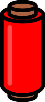 赤のラップフィルムです。 赤のラップフィルムです。 ラップフィルム,シンプル,荷崩れ防止,梱包,貨物,固定資材,荷役,作業,倉庫,物流のイラスト素材