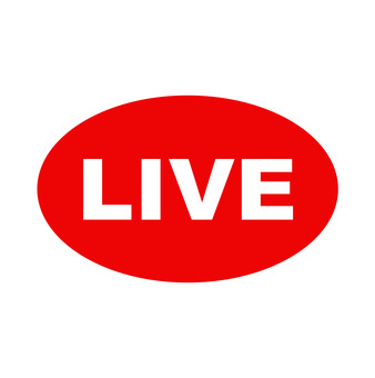 LIVE　ラベル　赤 live,ライブ,赤,ラベル,スタンプ,シンプル,ポイント,ワンポイント,マーク,素材のイラスト素材