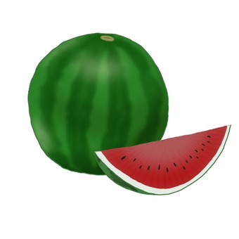 Illustration, watermelon, fruit, food, 