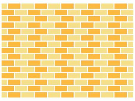 レンガの背景 レンガ,背景,タイル,ブロック,シンプル,黄色,かわいい,模様,壁面,外壁のイラスト素材